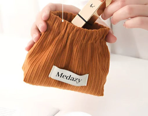 Corduroy Elastic Hair Tie Organizer