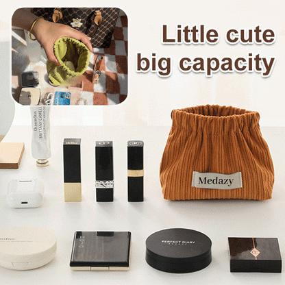 Corduroy Elastic Hair Tie Organizer